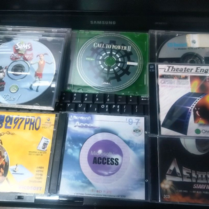 심스2,억세스97,명인97프로,콜투파워2,비디오시디 등 고전게임 고전프로그램 시디 일괄 이미지