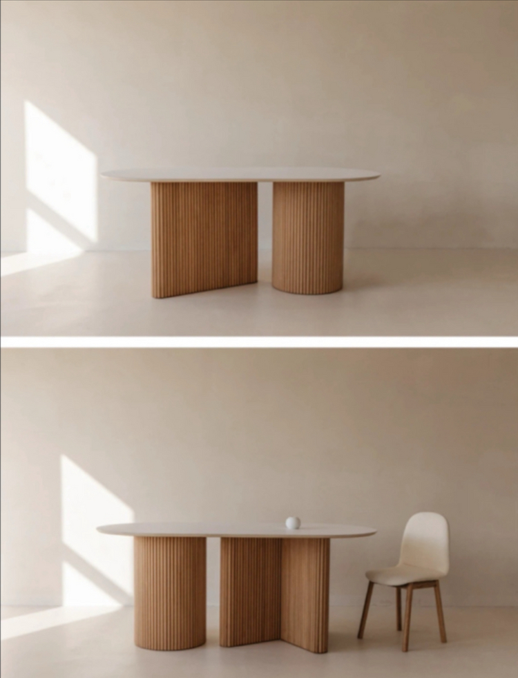 세레스홈 호마이카 테이블 +벤치형의자 이미지