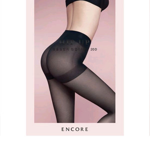 2장*비너스 20D 힙업 올풀림 방지 팬티 스타킹 (블랙 색) 이미지