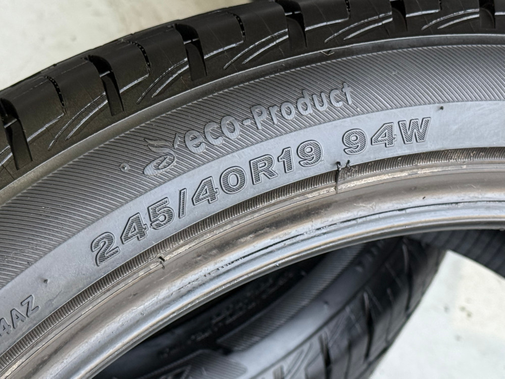 2454019 브리지스톤타이어 세레니티플러스 중고타이어 245 40 19 브리지스톤--1