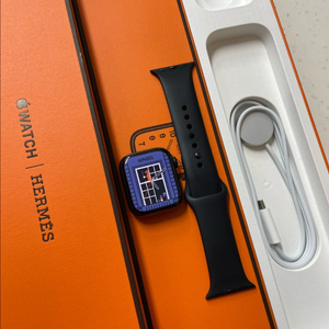 애플워치8에르메스 41mm 느와르 무기스 신품급