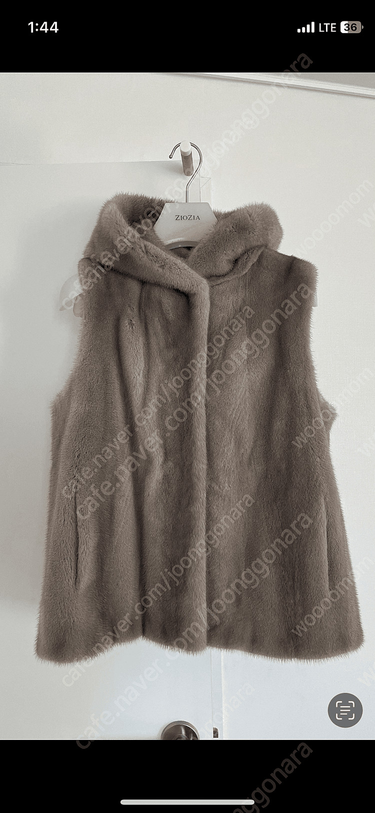 밍크 조끼 밍크 베스트 후드 밍크 밍크 코트 이미지