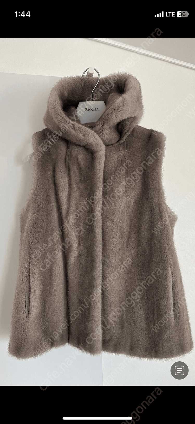 밍크 조끼 밍크 베스트 후드 밍크 밍크 코트 이미지