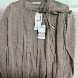 메종키츠네 가디건 베이지 M 새상품