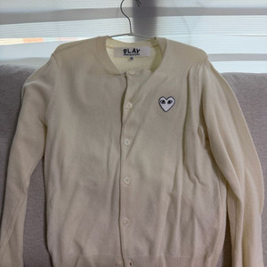 꼼데가르송 가디건 아이보리 공용 xs