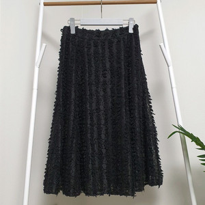 잇미샤 프린지펄 플레어 스커트