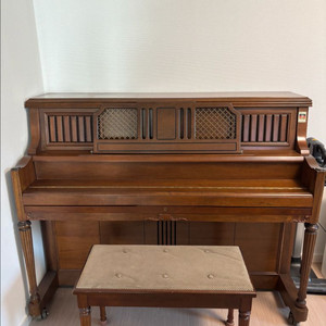 클래식 엔틱 피아노 + 의자 세트 이미지