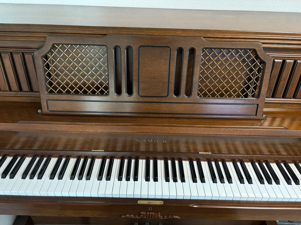 클래식 엔틱 피아노 + 의자 세트 이미지