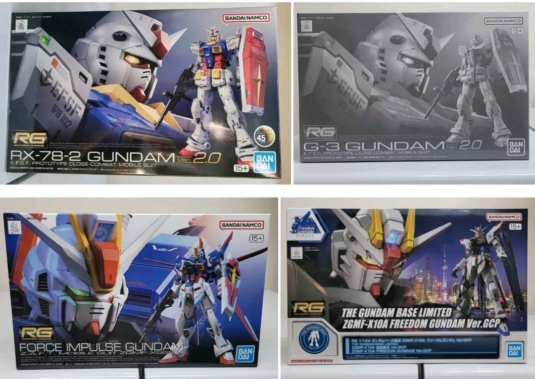 반다이 건담 RG 퍼스트건담,유니콘건담,에반게리온,사자비,프리덤,지옹,갓건담,자쿠,미쿠,뉴건담등팝니다--2