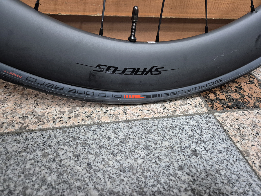 *미사용*싱크로스 캐피탈1.0 에어로 60mm 카본 디스크 휠셋--7