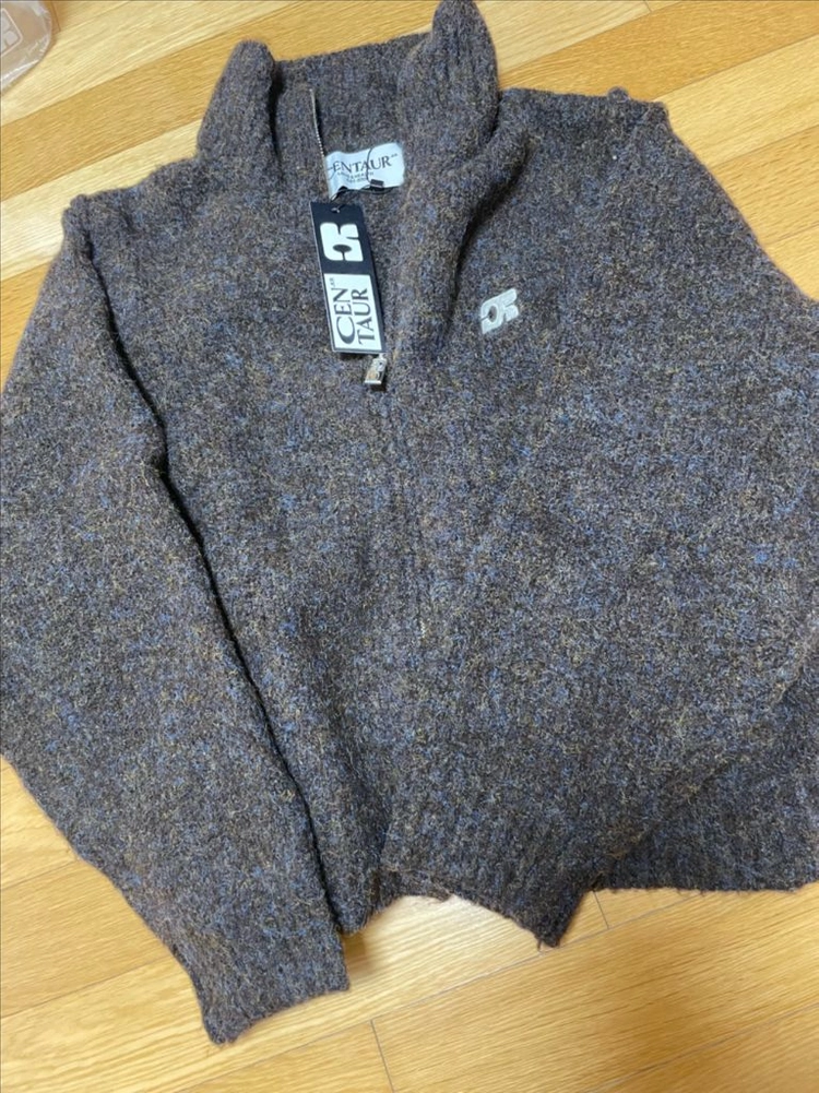(새상품) 센트로 니트 집업 브라운 CENTAUR CALMING KNIT ZIP-UP_BROWN 이미지
