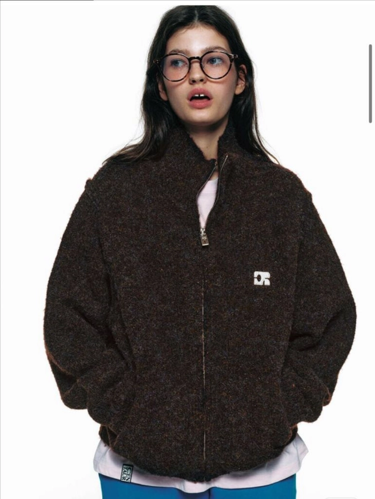 (새상품) 센트로 니트 집업 브라운 CENTAUR CALMING KNIT ZIP-UP_BROWN 이미지
