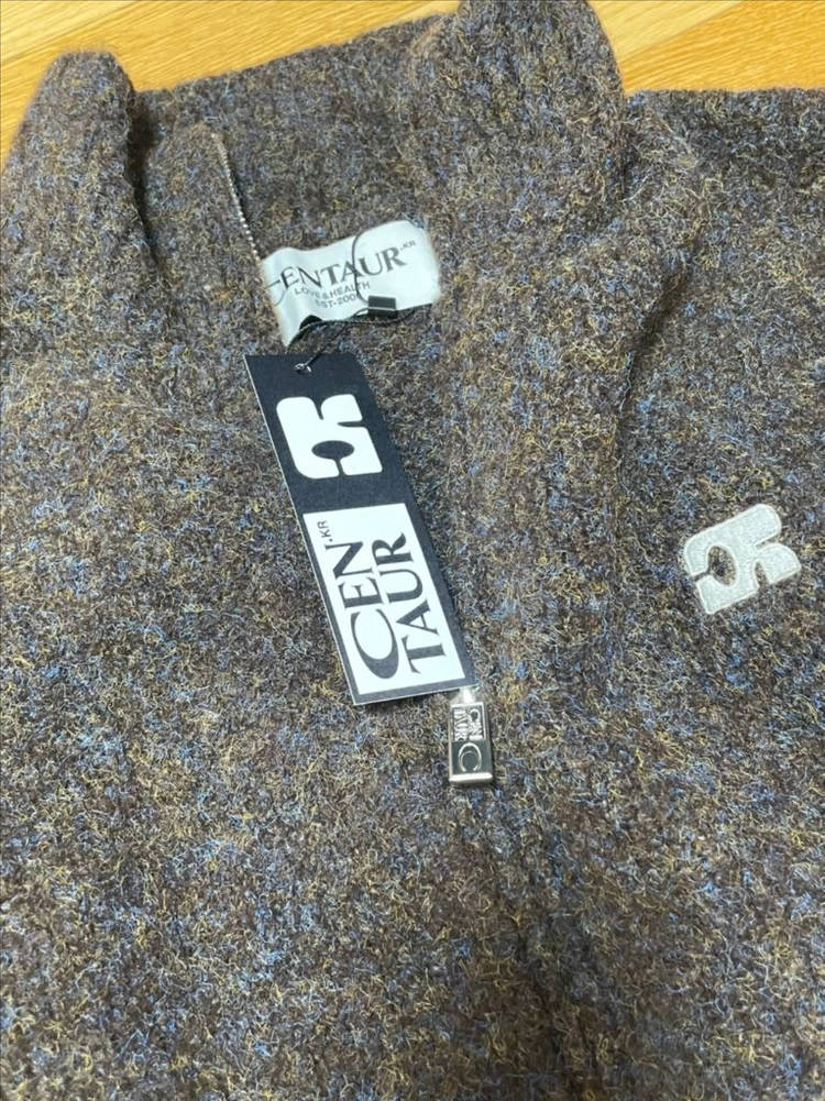 (새상품) 센트로 니트 집업 브라운 CENTAUR CALMING KNIT ZIP-UP_BROWN 이미지