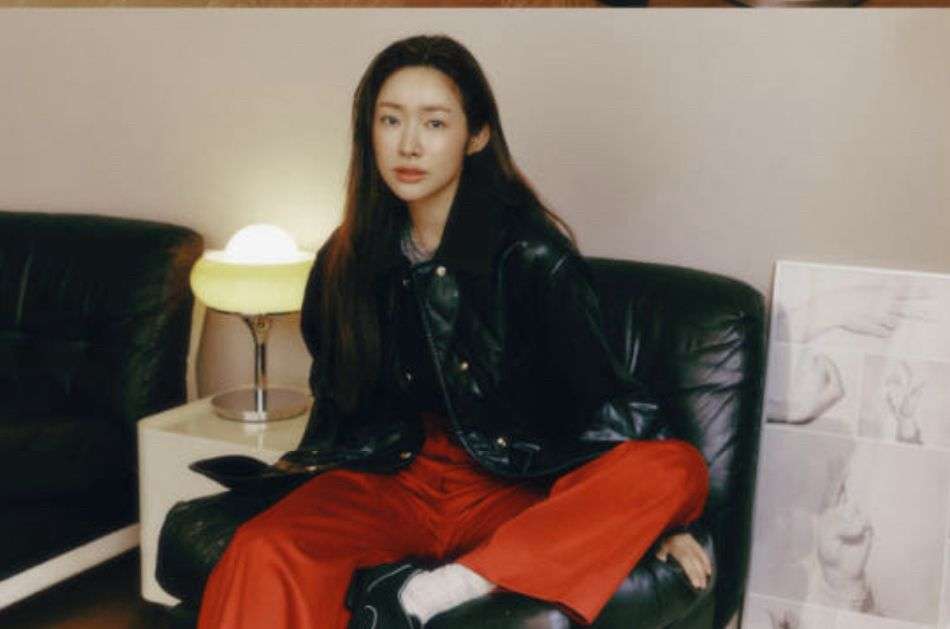 차정원 패딩 앳코너 페이크 레더 퀼팅 캐주얼 자켓 a.t.corner 이미지