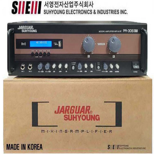 새제품 자가 PA-306BT 노래방2ch 파워믹서 앰프 320W 블루투스,USB,MP3재생--2