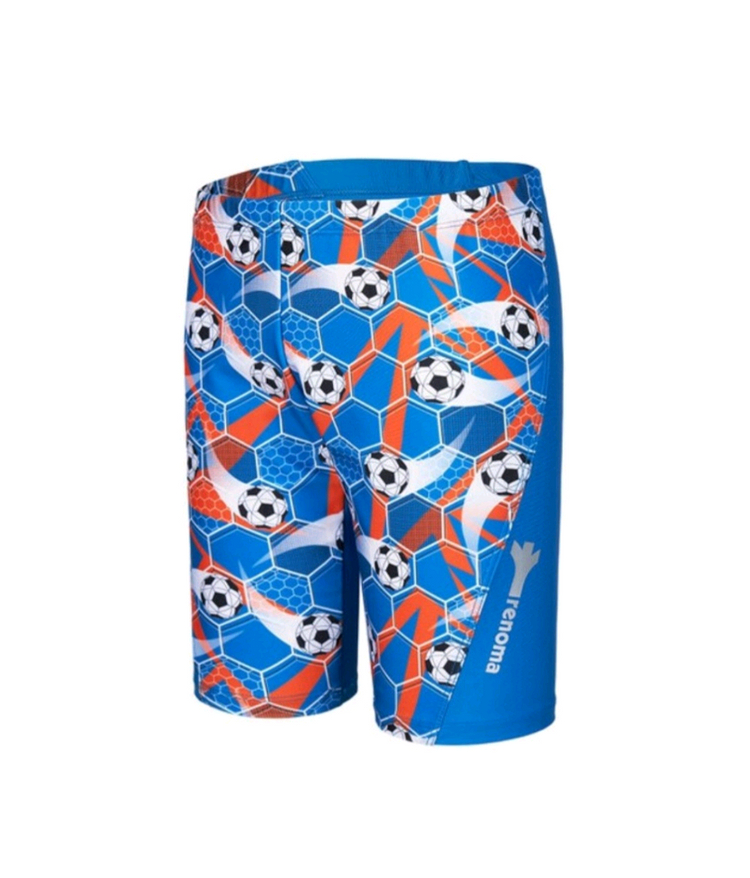 축구 패턴 남아 수영복 4부 반바지 새상품 90 사이즈 이미지