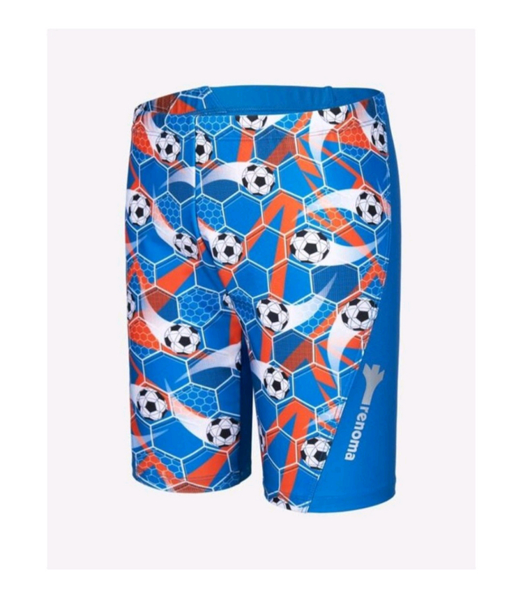 축구 패턴 남아 수영복 4부 반바지 새상품 90 사이즈 이미지