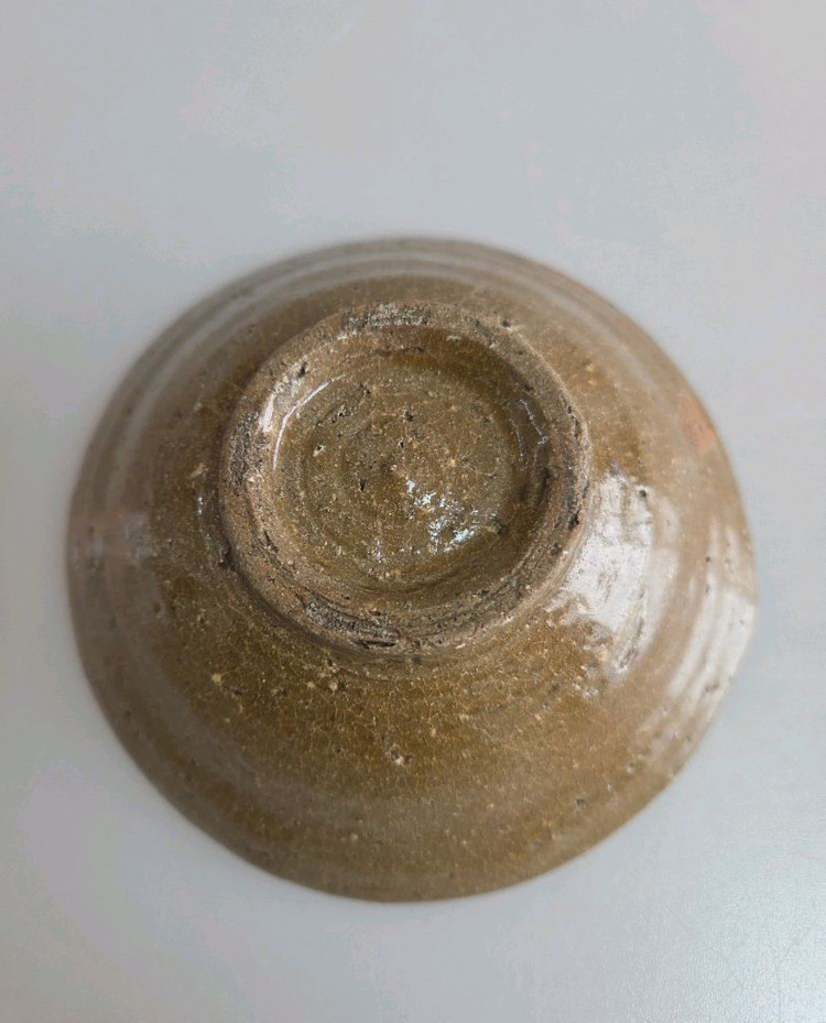 고미술품 고려시대 전기 고려청자 십자문다완 이미지