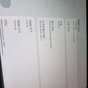 레노버 p11pro2022 콤파니오버전