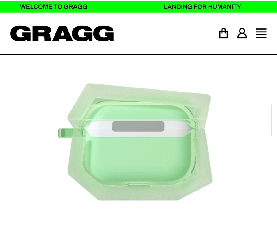 [새상품/미개봉] GRAGG 에어팟 프로2 케이스 Clear Mint 이미지