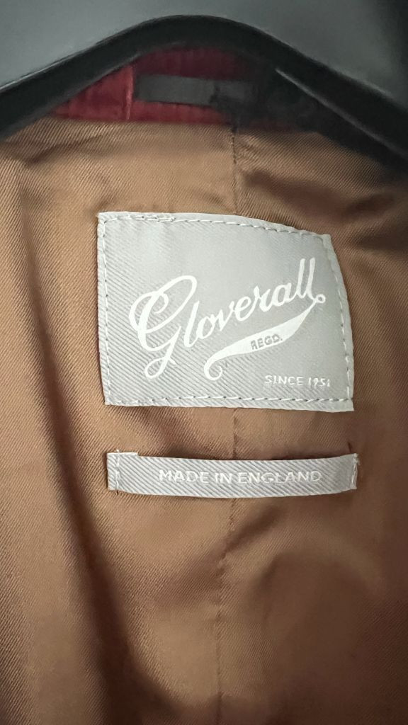 미사용 새제품 글로버올 코듀로이 코트 트렌치 풀렝스 xsMade in England. 하이엔드 이미지