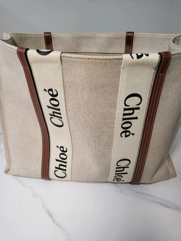 끌로에 우디 토트백 라지--1