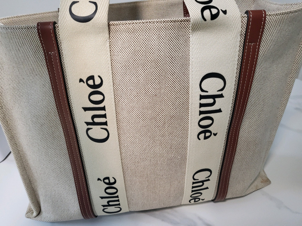 끌로에 우디 토트백 라지--5