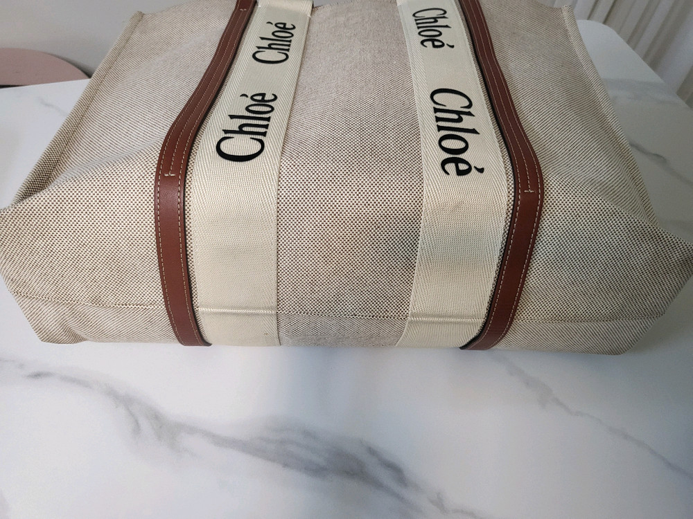 끌로에 우디 토트백 라지--6