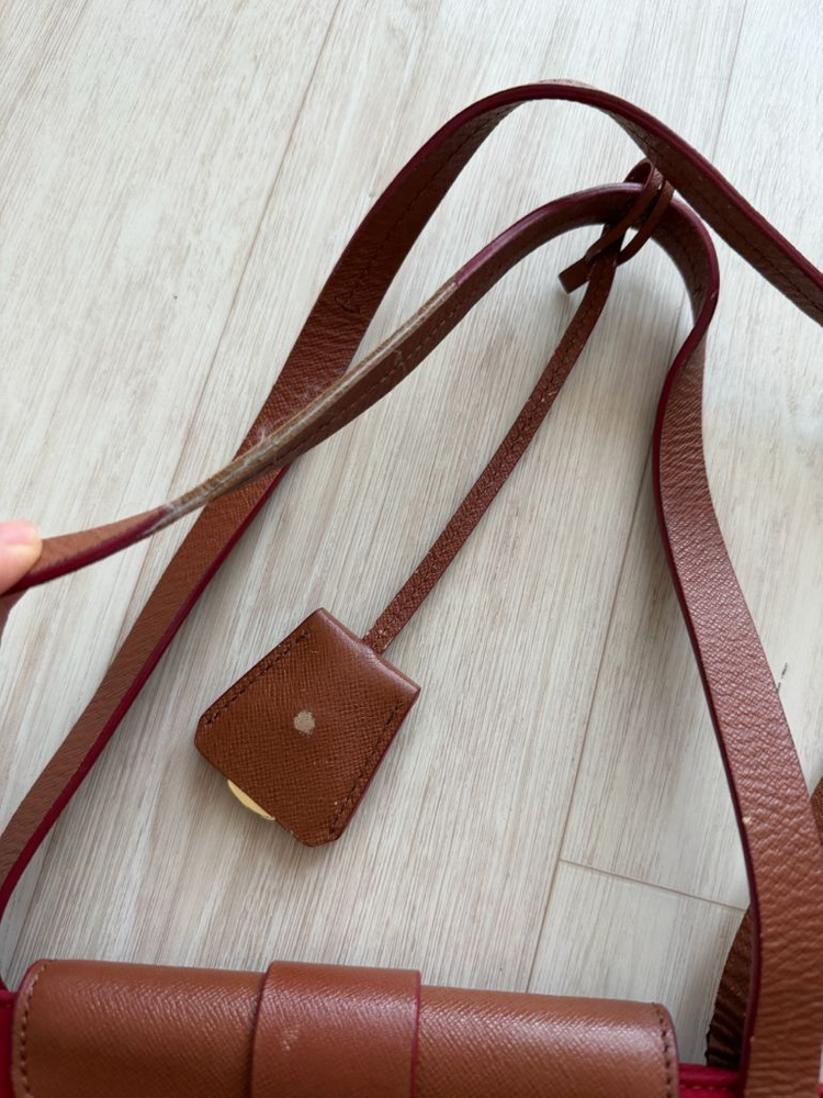 Tory Burch 토리버치 토트백 레드 숄더백 쇼퍼 보부상 가방 레더 트림38x42x14cm토리버치 레드 토트백입 이미지