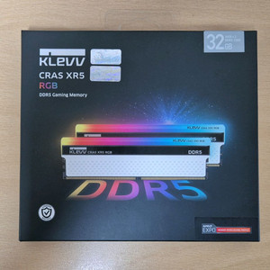 미개봉) 에센코어 클레브 32GB 7200MHz CL36 CRAS XR5 화이트 RGB 램 서린 정품
