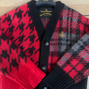 비비안웨스트우스 체크가디건