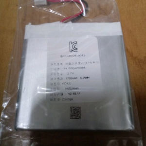 리튬폴리머 배터리 3.7V 1.700mAh 미사용