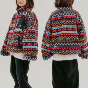 새상품) 히로 자가드 리버서블 덤블 재킷 다크브라운 160