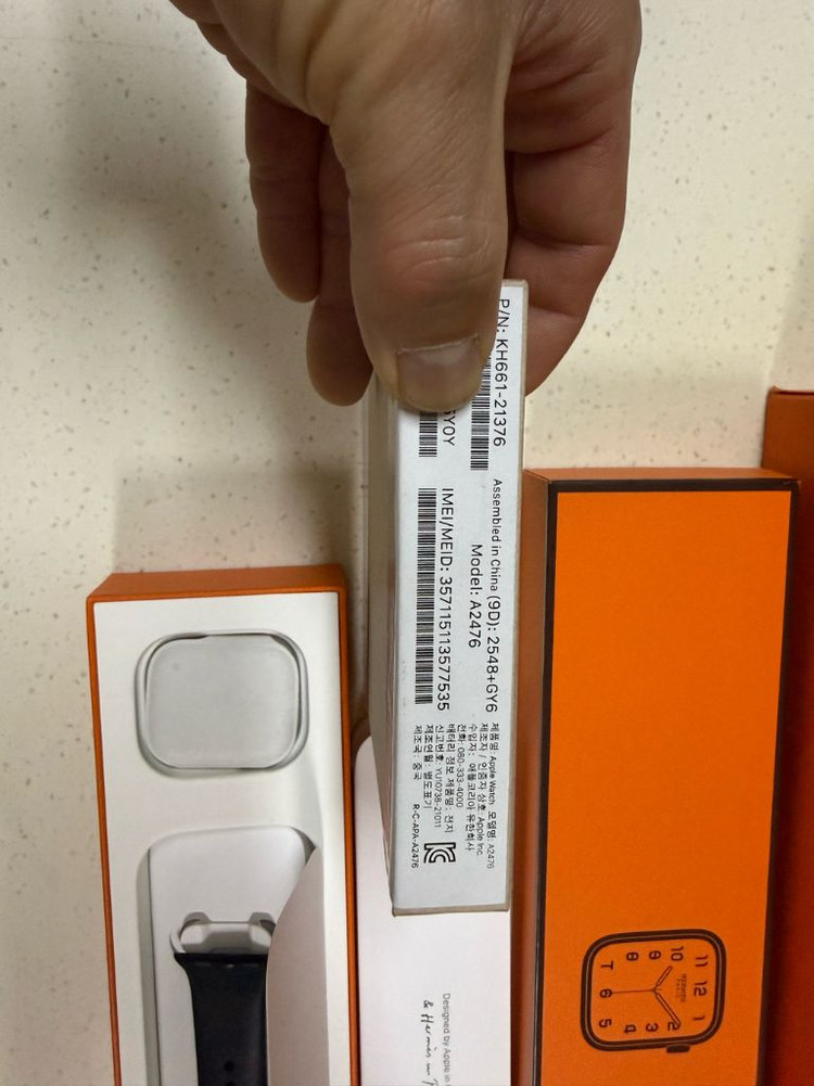 애플워치7 에르메스누아 41mm 리퍼미사용--1