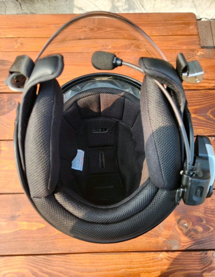 HJC 홍진 오픈페이스 i40 헬멧XL 무광 블랙 (선바이저) + 세나 20S evo 블루투스--1