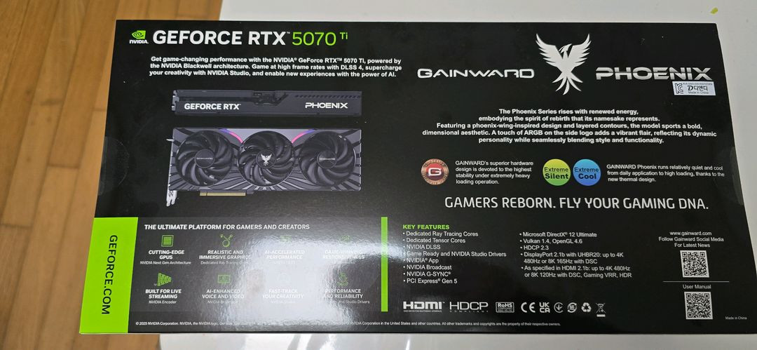 Gainward RTX 5070Ti 16gb 미개봉 인천--1