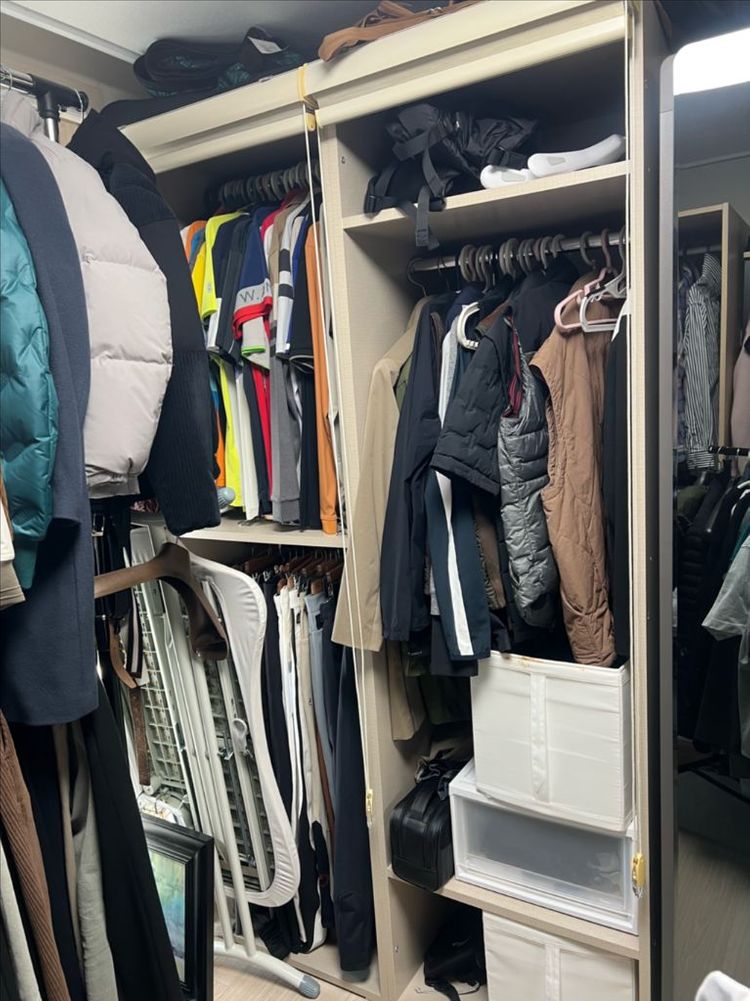 이케아 팍스 포함 시스템 행거 옷장 세트--6