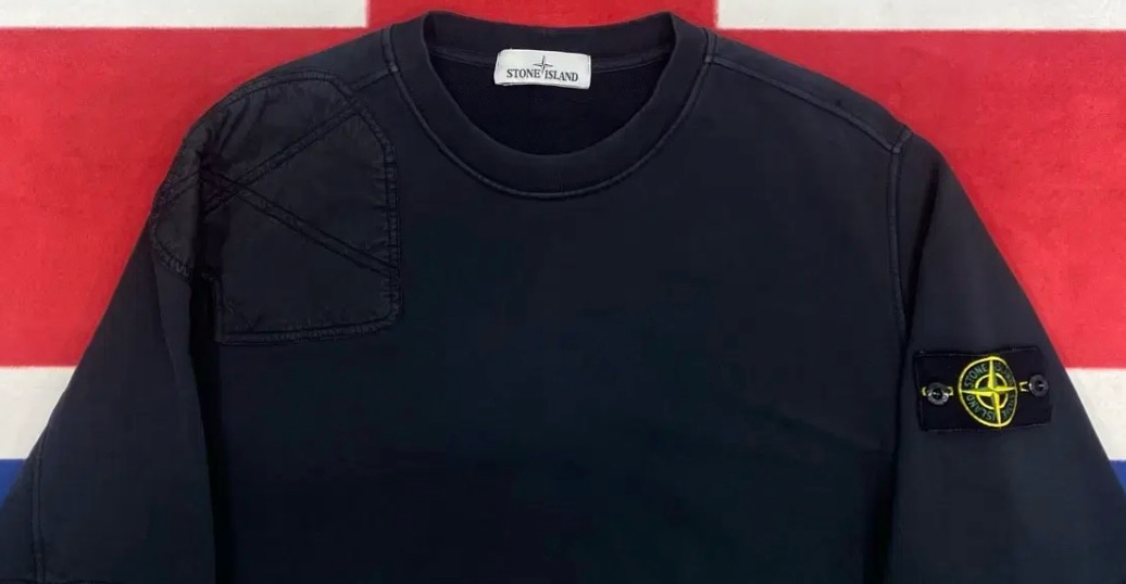 [XL]스톤아일랜드 크루넥 블랙 맨투맨--1