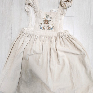 슈슈앤크라 코듀로이 레이어드 원피스 4y