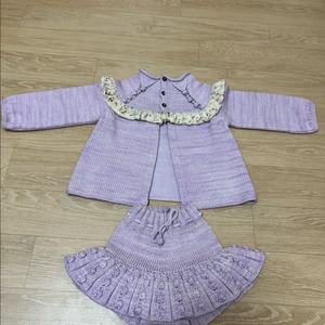 미샤앤퍼프 주니어에디션 라일락 러플 가디건 4 팝콘스케이팅 2(울사)