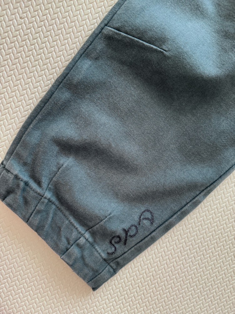 아프리콧 스튜디오 배기킷 컬러데님팬츠 110--2