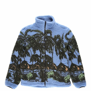 스투시 하와이안 자카드 후리스 M사이즈