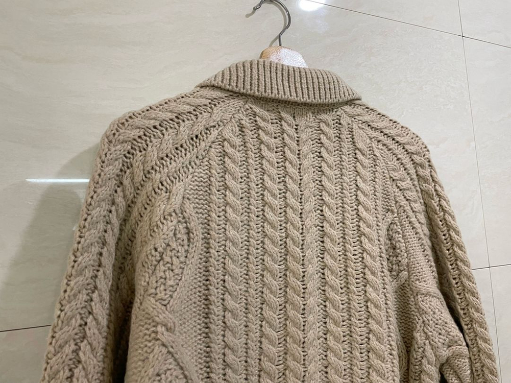 수아레 / 에어 울 아란 니트 가디건, 남성 가디건--5