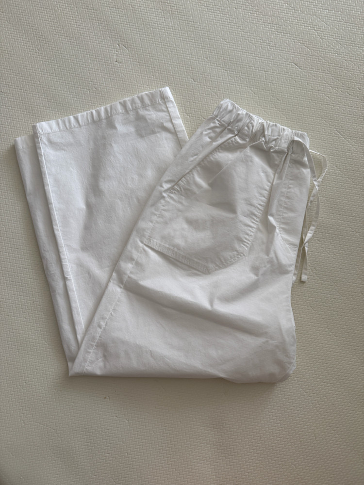 콰트르세종 이지코튼팬츠 화이트 새상품--4