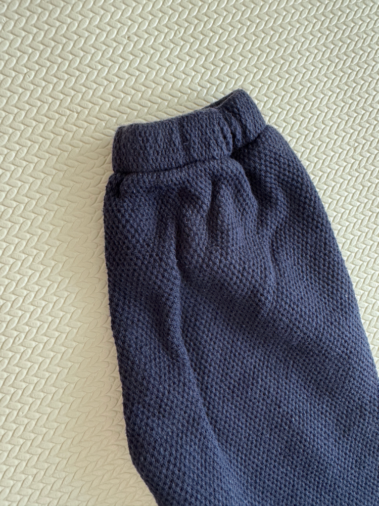 아베크미엘 알파벳자수가디건 네이비 XL--4