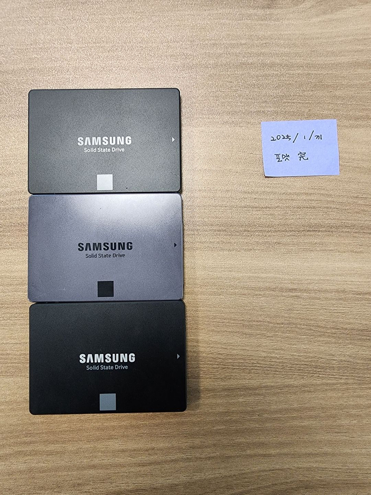 삼성 SSD 750, 840, 850 EVO 120GB 3장 이미지