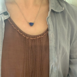 집시루트 라피스라줄리 원석 실버 목걸이 이미지