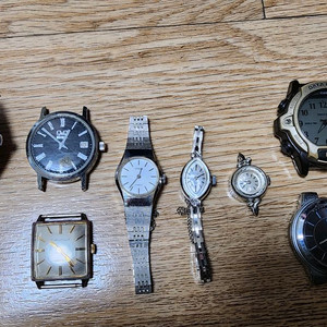 부품용 시계 9개 일괄 (카시오 시티즌 세이코 알바 등)