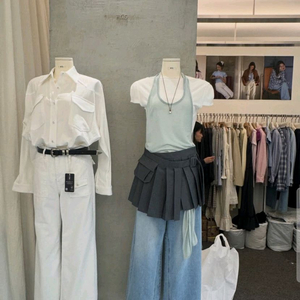 포켓 화이트 팬츠(새상품)