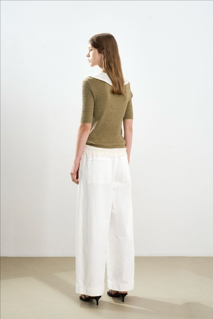 SYSTEM 니트 반팔 새제품 이미지